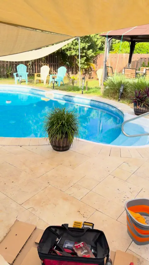 Ready to heat the pool.