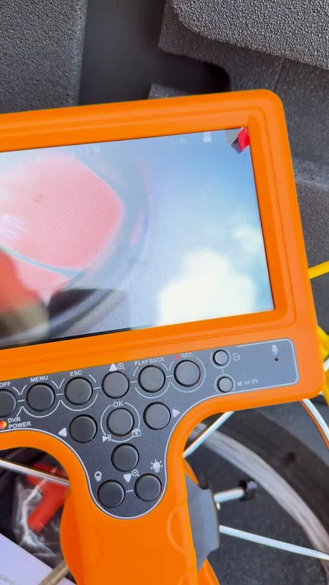 Inspection camera inside the line.